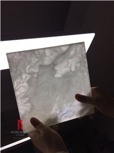 White Backlight Onyx Laminated with Glass