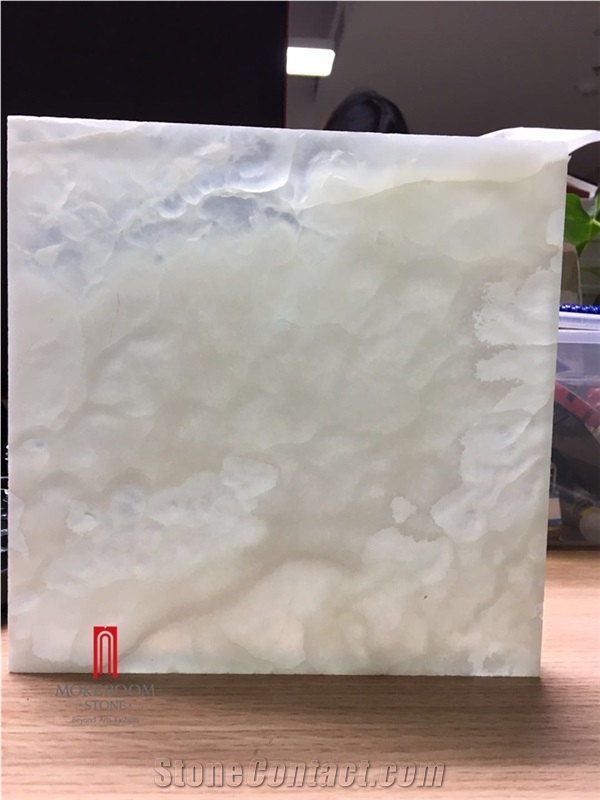 White Backlight Onyx Laminated with Glass