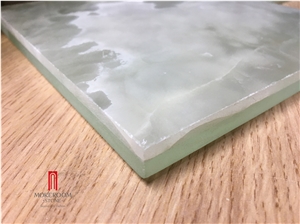 White Backlight Onyx Laminated with Glass