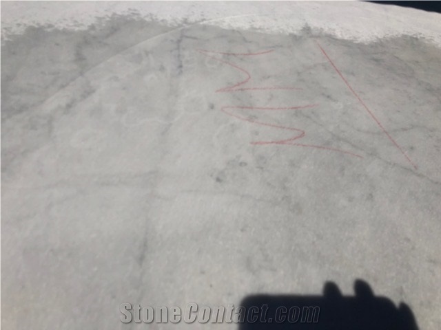 Bianco Carrara Cd Marble Block, Italy White Marble