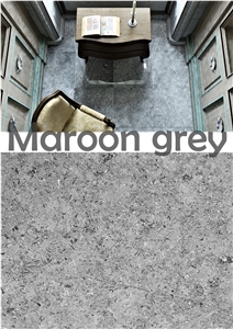 Maroon Grey Marble Slabs & Tiles, Egypt Grey Marble