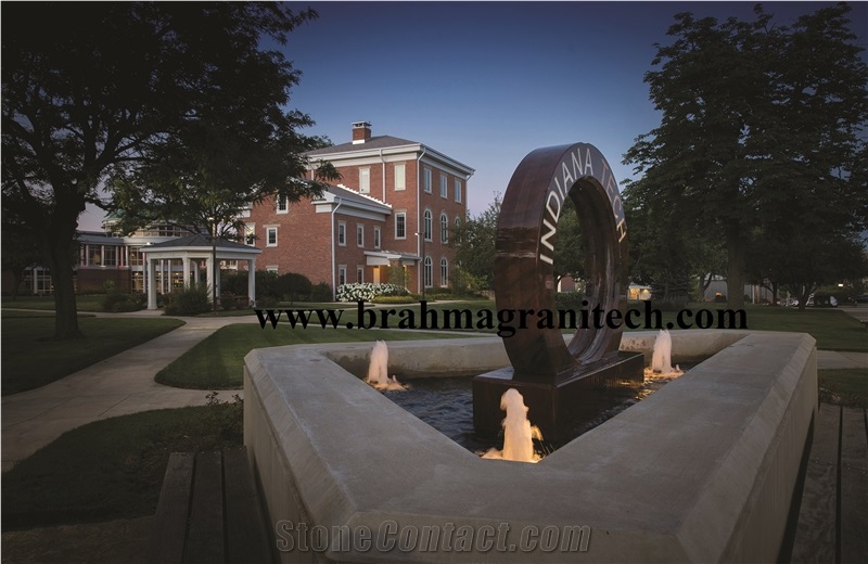Granite Rotating Ring Water Feature,Rotating Wheel Fountain