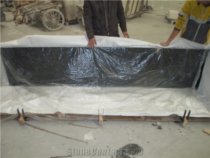 Black Galaxy Granite Countertop Kitchen Worktop