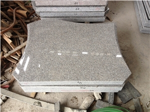 G623 Granite Slant Grave Stone Book Shape