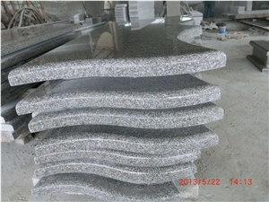G623 Granite Slant Grave Stone Book Shape