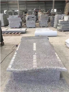 Pearl Flower Granite Poland Tombstone Monument
