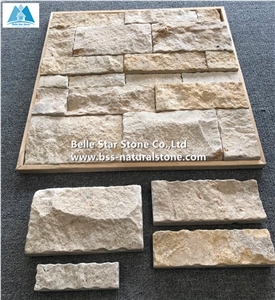 Beige Travertine 3d Cladding Stone Ashlar Facades
