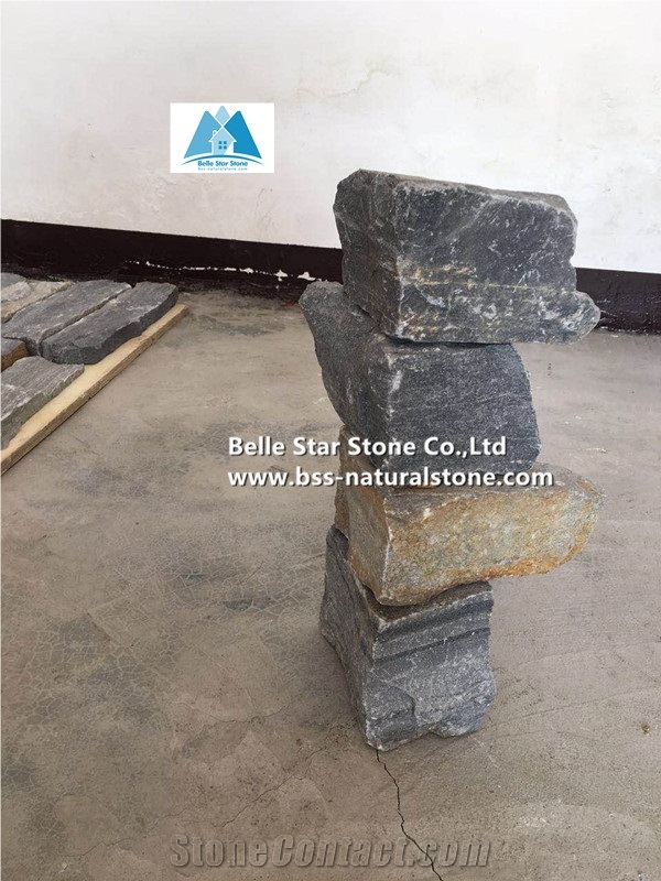 Blue Quartzite Split Face Loose Ledge Stone Veneer