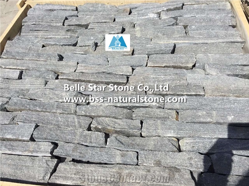 Grey Quartzite Ashlar Thin Field Stone Veneer