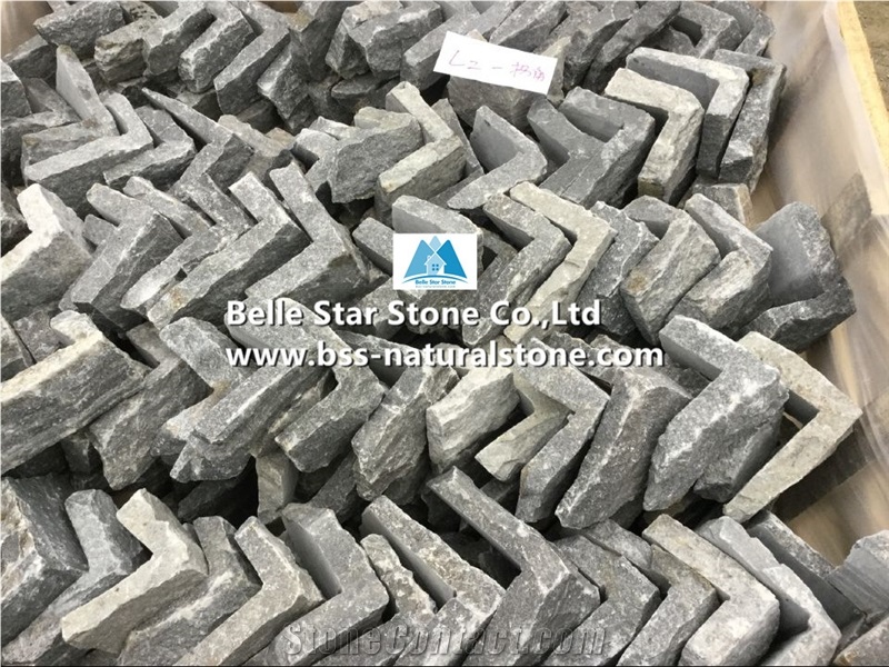 Grey Quartzite Loose Ledge Stone Veneer & L Corner