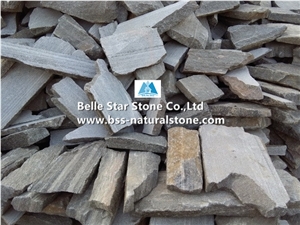 Grey Quartzite Loose Ledgestone Thin Stone Veneer