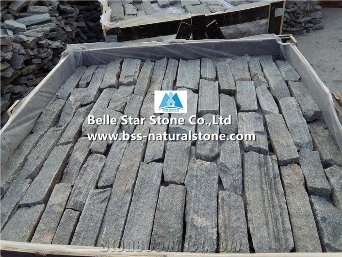 Grey Quartzite Loose Ledgestone Thin Stone Veneer