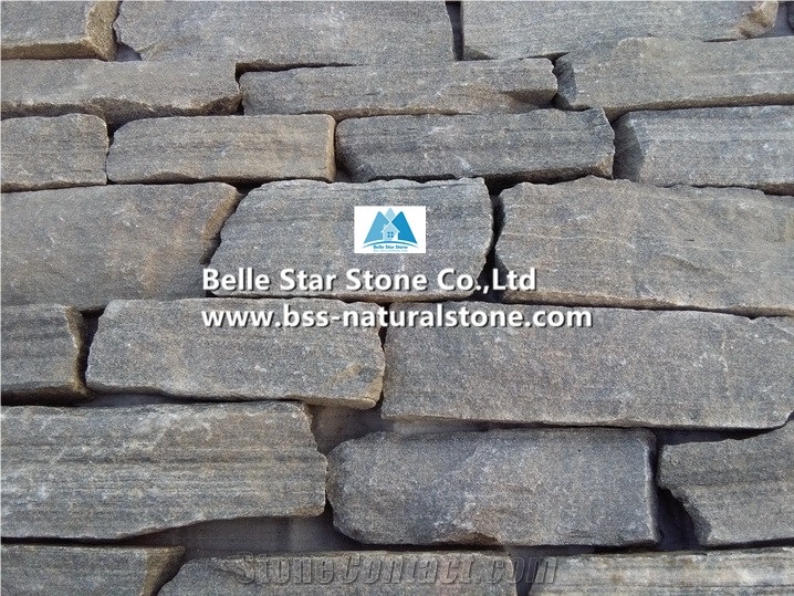 Grey Quartzite Thin Stone Veneer