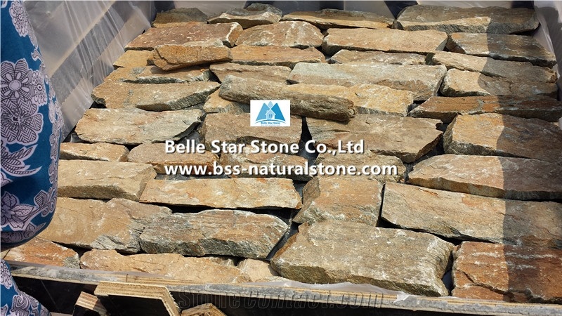 Multicolor Quartzite L Corner Stone & Wall Quoins