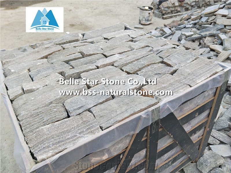 Pink Quartzite Field Thin Stone Veneer