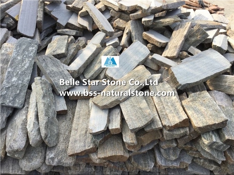 Pink Quartzite Field Thin Stone Veneer