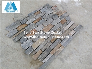 Silver Grey Quartzite Wall L Corner Stone