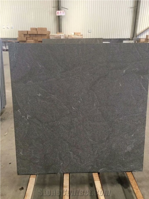 Jet Mist Granite Wall Cladding Honed Finish
