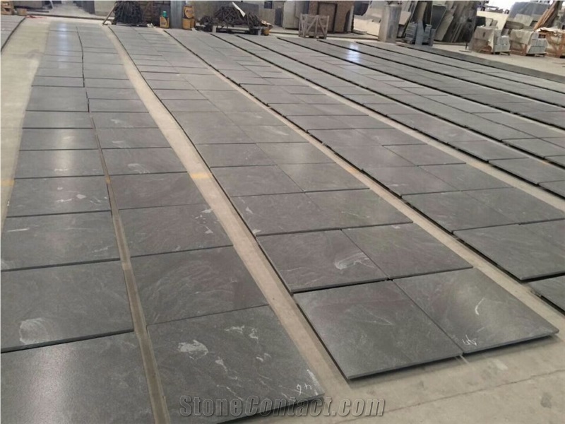Jet Mist Granite Wall Cladding Honed Finish