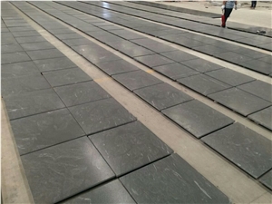 Jet Mist Granite Wall Cladding Honed Finish