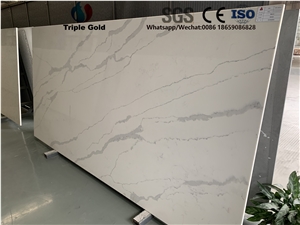Arabescato Corchia Carrara White Quartz Slab for Bath Tops