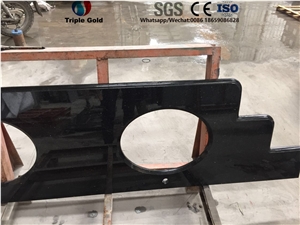 Black Galaxy Granite Toilets Vanity Countertops