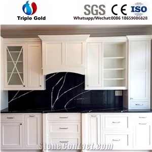 Black Marquina Quartz Stone Countertop