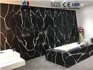 Calacatta Gold Black Quartz Bath Wall Panels Calacatta Gold Black Quartz Bath Wall Panels