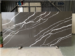 Calacatta Gold Black Quartz Bath Wall Panels