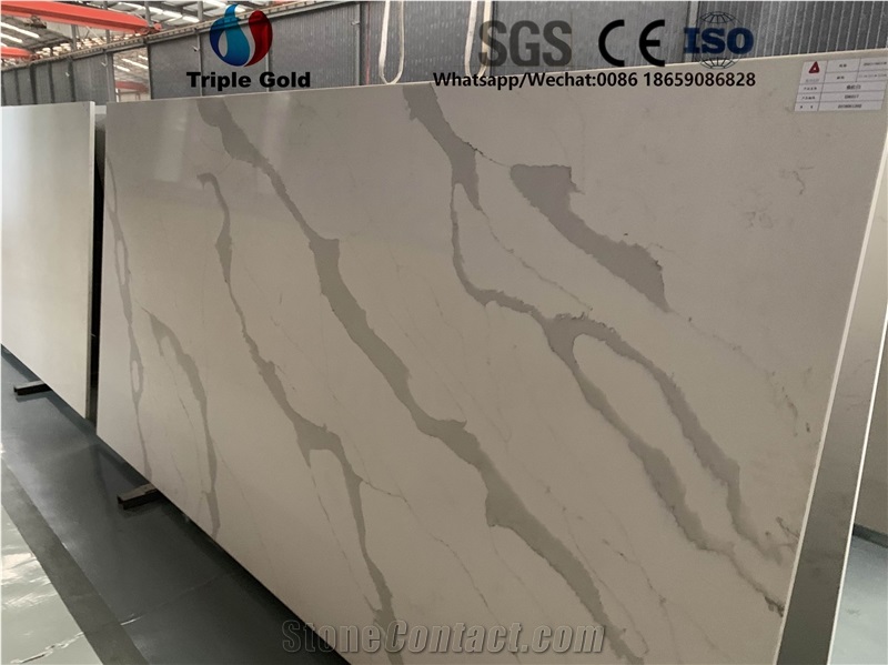 Calacatta Gold White Quartz Countertops Bar Tops