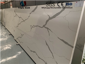 Calacatta Gold White Quartz Countertops Bar Tops