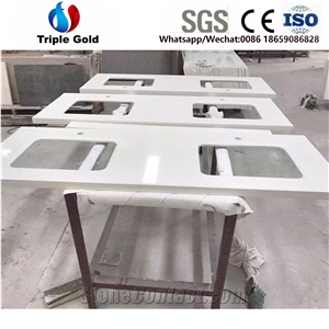 Carrara White Quartz Countertop Solid Surface