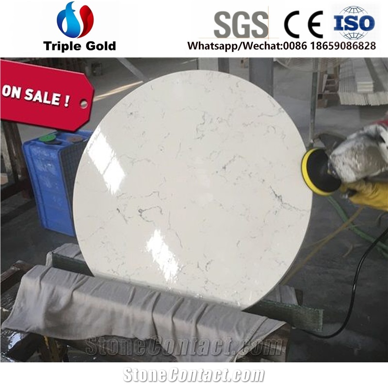 Carrara White Quartz Countertop Solid Surface