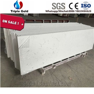 Carrara White Quartz Countertop Solid Surface