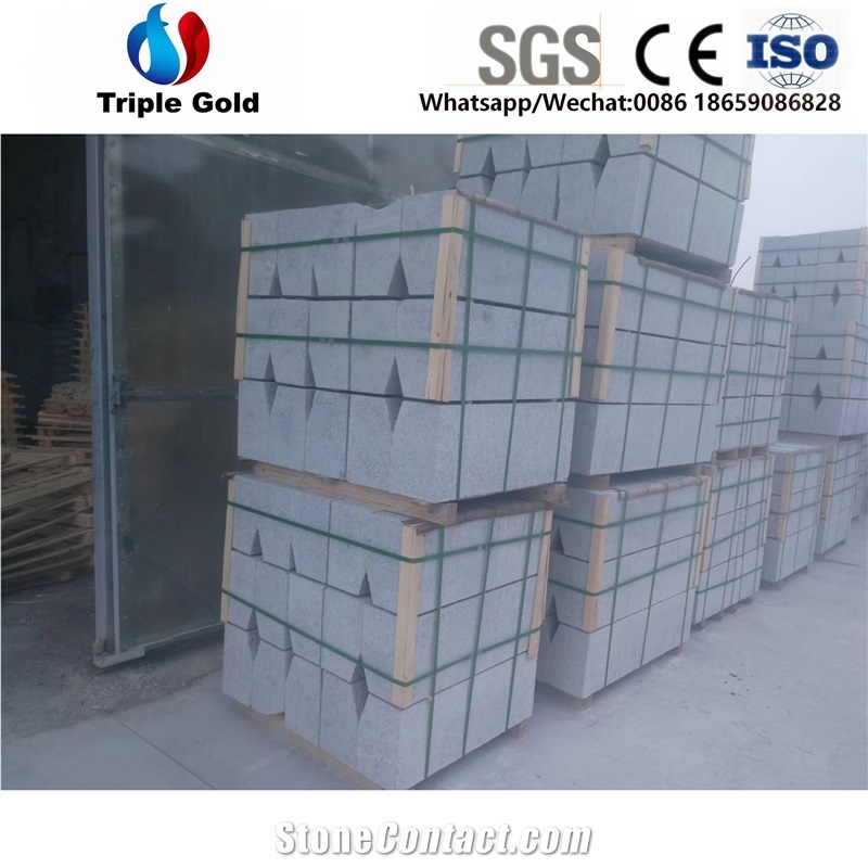 G383 Peach Red Granite Walkway Kerbstone Curbstone