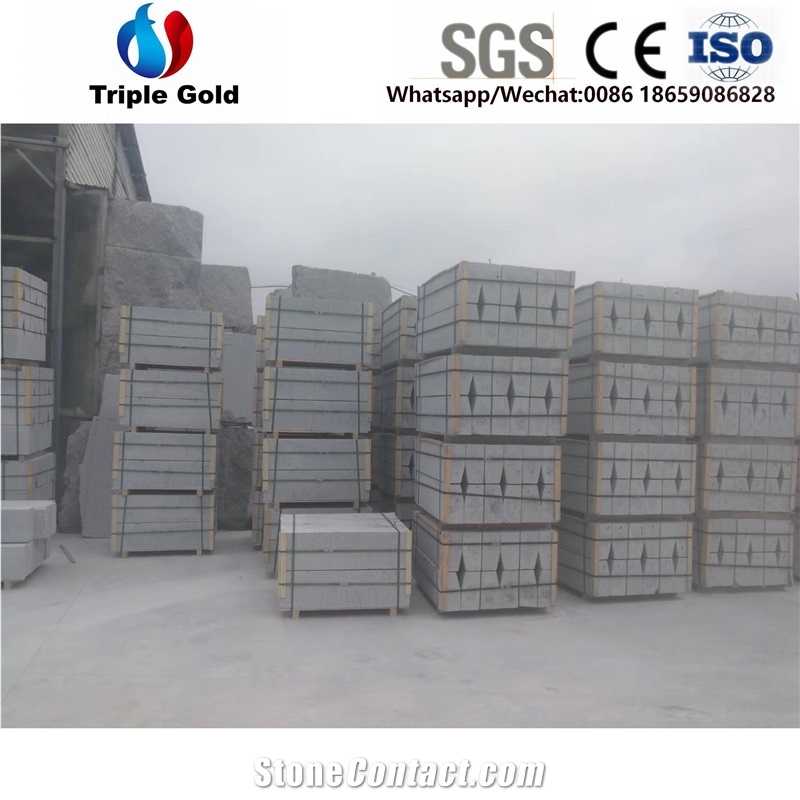 G383 Peach Red Granite Walkway Kerbstone Curbstone