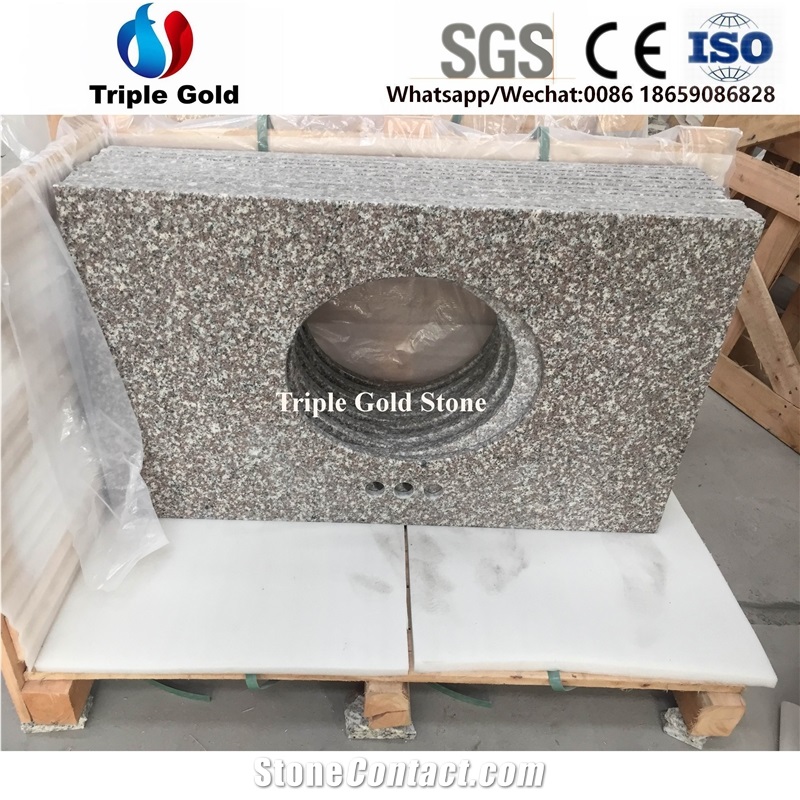 G664 Granite Pink Red Countertop Bath Vanity Tops