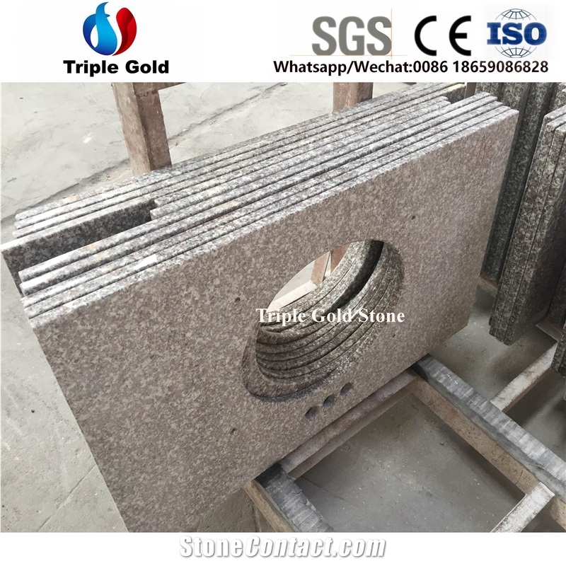 G664 Granite Pink Red Countertop Bath Vanity Tops