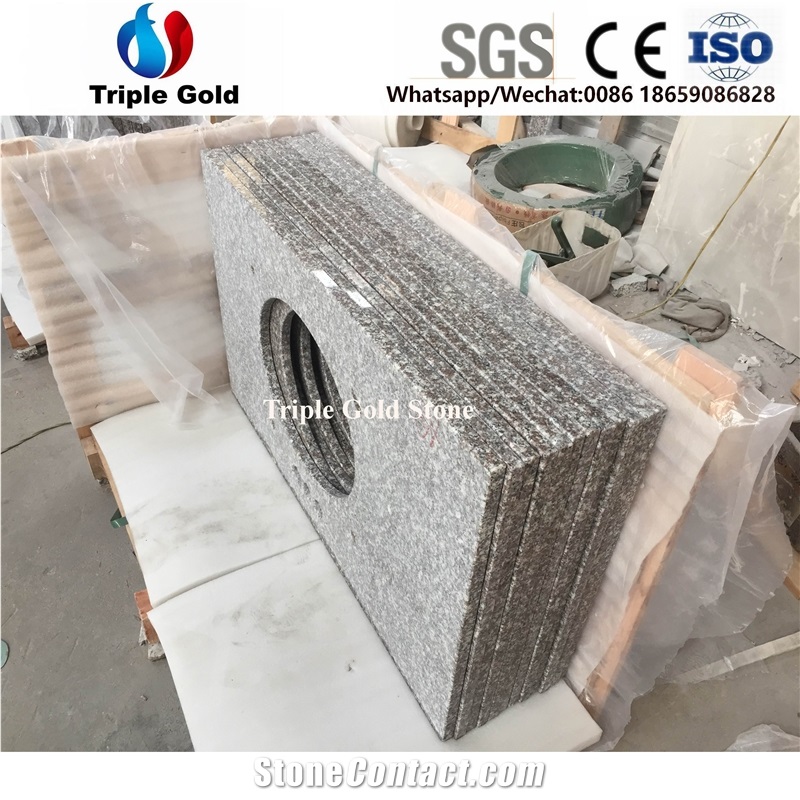 G664 Granite Pink Red Countertop Bath Vanity Tops