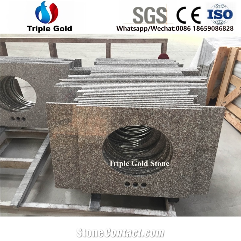 G664 Granite Pink Red Countertop Bath Vanity Tops