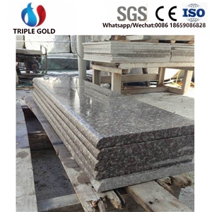 G664 Peach Red Granite Stairs Riser Steps