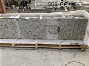 Giallo Cecilia Granite Prefab Vanity Bath Tops