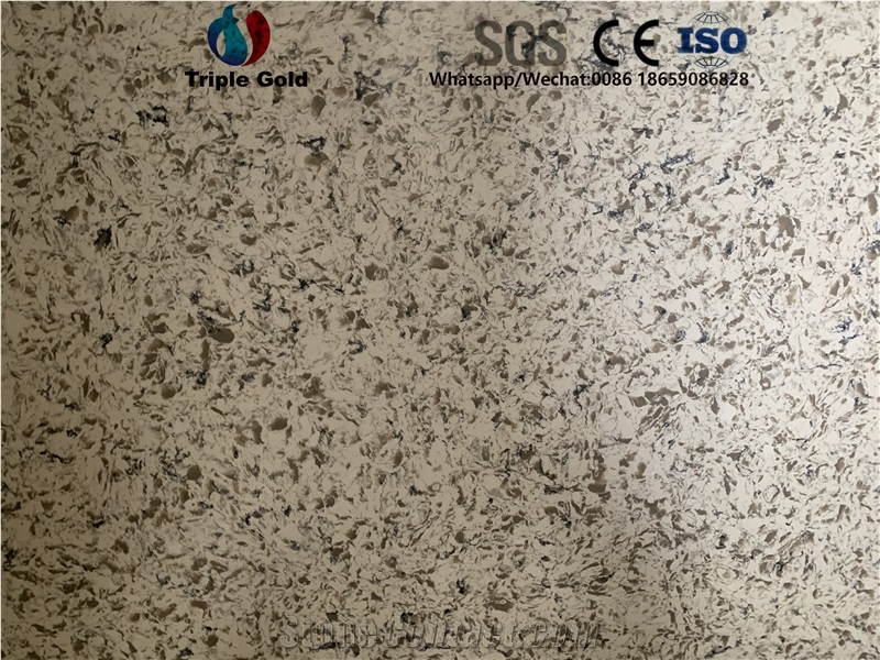 Multicolour Coffee Quartz Stone Slab for Countertops Vanity