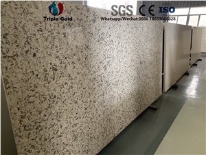 Multicolour Coffee Quartz Stone Slab for Countertops Vanity