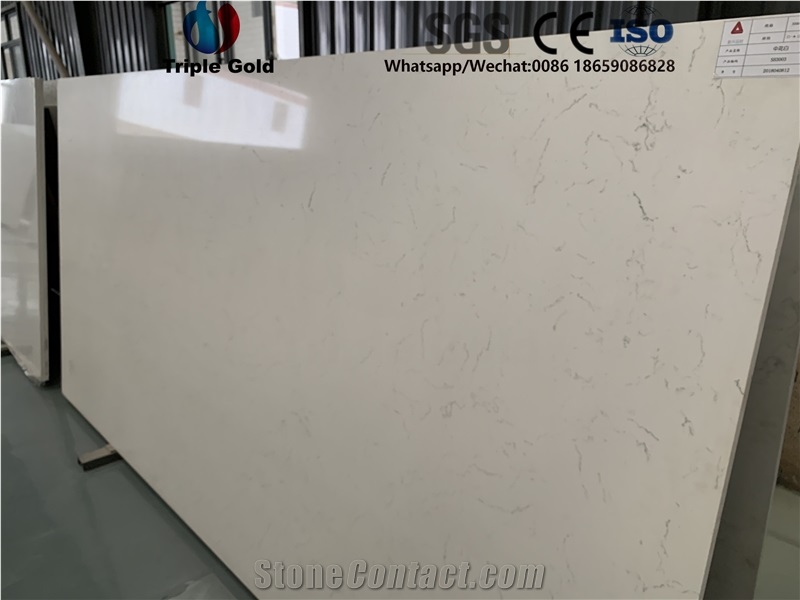 Venato Carrara Middle White Bianco Quartz Countertop