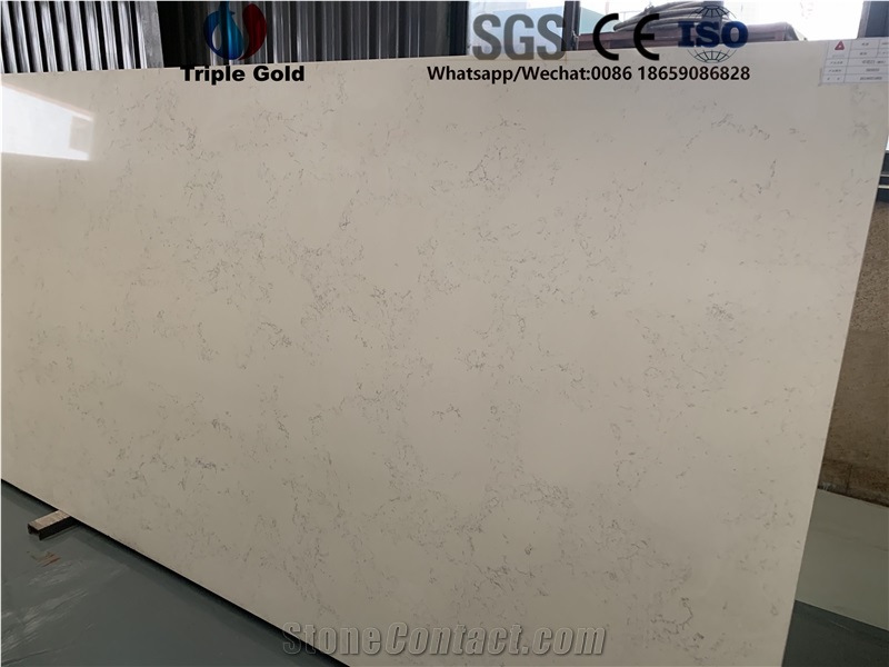 Venato Carrara Middle White Bianco Quartz Slabs