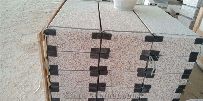 G682 Yellow Rusty Granite Paver Flamed Finish