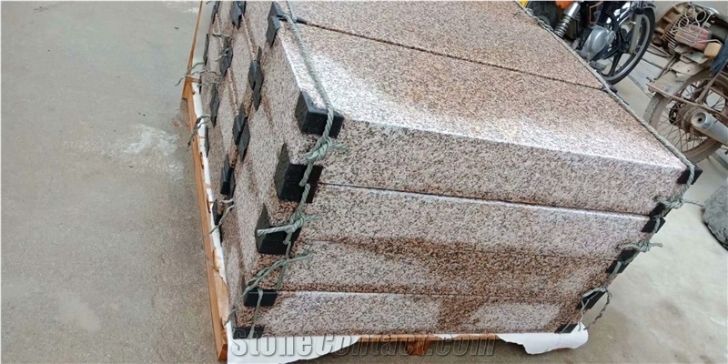 G682 Yellow Rusty Granite Paver Flamed Finish