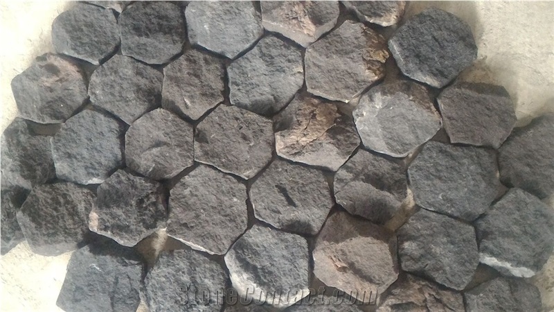Bali Black Lava Stone Scaled Cultured Stone