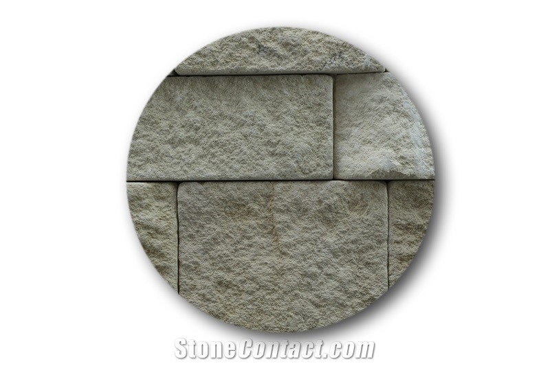 Bali White Classic Limestone Tumbled Wall Cladding